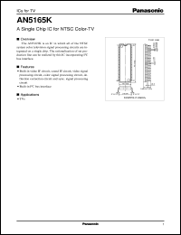 datasheet for AN5165K by Panasonic - Semiconductor Company of Matsushita Electronics Corporation
