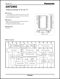 datasheet for AN7299S by Panasonic - Semiconductor Company of Matsushita Electronics Corporation