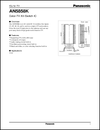 datasheet for AN5858K by Panasonic - Semiconductor Company of Matsushita Electronics Corporation