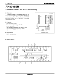 datasheet for AN8946SB by Panasonic - Semiconductor Company of Matsushita Electronics Corporation