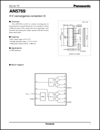 datasheet for AN5769 by Panasonic - Semiconductor Company of Matsushita Electronics Corporation