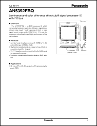 datasheet for AN5392FBQ by Panasonic - Semiconductor Company of Matsushita Electronics Corporation