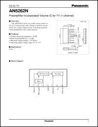 datasheet for AN5262N by Panasonic - Semiconductor Company of Matsushita Electronics Corporation