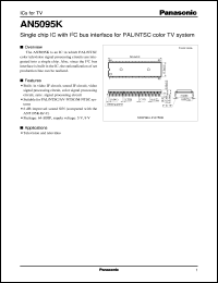 datasheet for AN5095K by Panasonic - Semiconductor Company of Matsushita Electronics Corporation