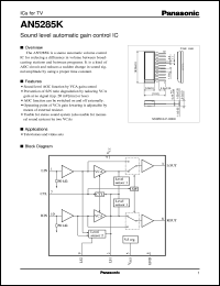 datasheet for AN5285K by Panasonic - Semiconductor Company of Matsushita Electronics Corporation
