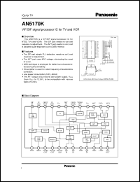 datasheet for AN5170K by Panasonic - Semiconductor Company of Matsushita Electronics Corporation