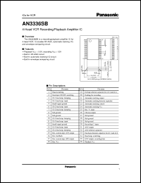 datasheet for AN3336SB by Panasonic - Semiconductor Company of Matsushita Electronics Corporation