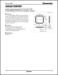 datasheet for AN3672NFBP by Panasonic - Semiconductor Company of Matsushita Electronics Corporation