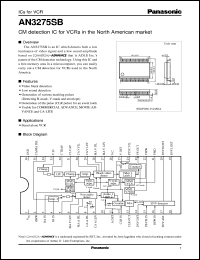 datasheet for AN3275SB by Panasonic - Semiconductor Company of Matsushita Electronics Corporation