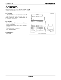 datasheet for AN3969K by Panasonic - Semiconductor Company of Matsushita Electronics Corporation