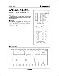 datasheet for AN3592K by Panasonic - Semiconductor Company of Matsushita Electronics Corporation