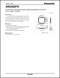 datasheet for AN2492FH by Panasonic - Semiconductor Company of Matsushita Electronics Corporation