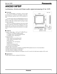 datasheet for AN3501NFBP by Panasonic - Semiconductor Company of Matsushita Electronics Corporation
