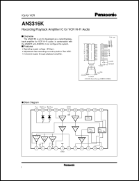 datasheet for AN3316K by Panasonic - Semiconductor Company of Matsushita Electronics Corporation