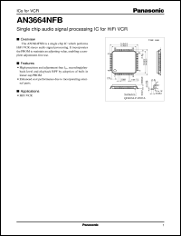 datasheet for AN3664NFB by Panasonic - Semiconductor Company of Matsushita Electronics Corporation