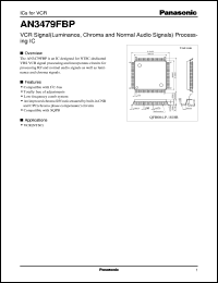 datasheet for AN3479FBP by Panasonic - Semiconductor Company of Matsushita Electronics Corporation