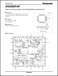 datasheet for AN3266FAP by Panasonic - Semiconductor Company of Matsushita Electronics Corporation