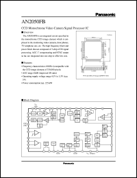 datasheet for AN2050FB by Panasonic - Semiconductor Company of Matsushita Electronics Corporation