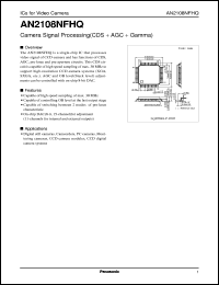 datasheet for AN2108NFHQ by Panasonic - Semiconductor Company of Matsushita Electronics Corporation