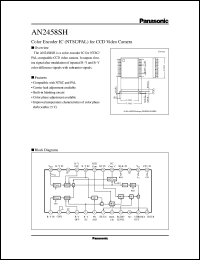 datasheet for AN2458SH by Panasonic - Semiconductor Company of Matsushita Electronics Corporation