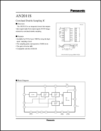 datasheet for AN2011S by Panasonic - Semiconductor Company of Matsushita Electronics Corporation