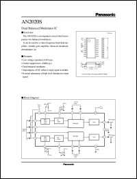 datasheet for AN2020S by Panasonic - Semiconductor Company of Matsushita Electronics Corporation