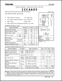 datasheet for 2SC4605 by Toshiba