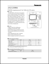 datasheet for AN2125FHS by Panasonic - Semiconductor Company of Matsushita Electronics Corporation