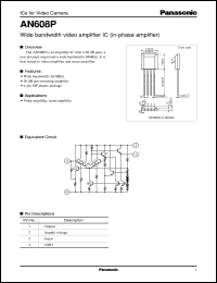datasheet for AN608P by Panasonic - Semiconductor Company of Matsushita Electronics Corporation