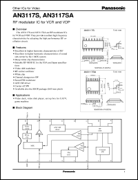 datasheet for AN3117S by Panasonic - Semiconductor Company of Matsushita Electronics Corporation