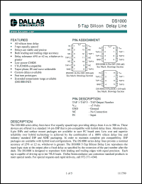 datasheet for DS1000-20 by Dallas Semiconductor