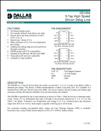 datasheet for DS1004M-2 by Dallas Semiconductor