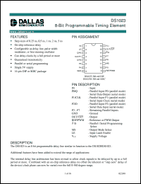 datasheet for DS1023-25 by Dallas Semiconductor
