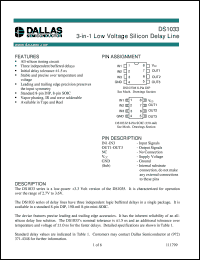 datasheet for DS1033M-80 by Dallas Semiconductor