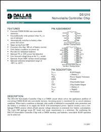 datasheet for DS1210S by Dallas Semiconductor