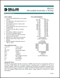 datasheet for DS1212 by Dallas Semiconductor