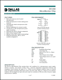 datasheet for DS1232 by Dallas Semiconductor