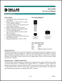datasheet for DS1233D-10 by Dallas Semiconductor