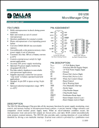 datasheet for DS1236-10 by Dallas Semiconductor