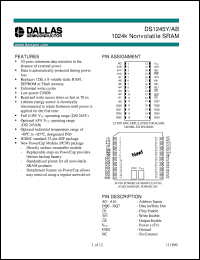 datasheet for DS1245AB-100 by Dallas Semiconductor