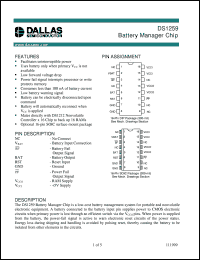 datasheet for DS1259 by Dallas Semiconductor