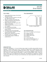 datasheet for DS1260-100 by Dallas Semiconductor