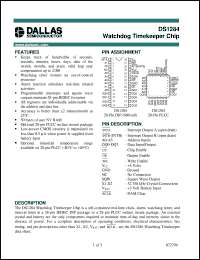 datasheet for DS1284 by Dallas Semiconductor