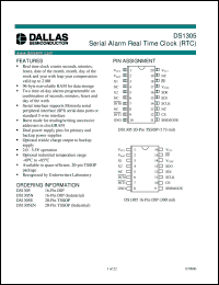 datasheet for DS1305 by Dallas Semiconductor