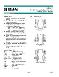 datasheet for DS1321 by Dallas Semiconductor
