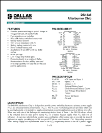datasheet for DS1336 by Dallas Semiconductor