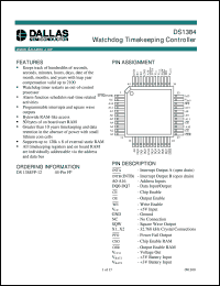 datasheet for DS1384FP-120 by Dallas Semiconductor