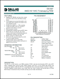 datasheet for DS1553P-100 by Dallas Semiconductor
