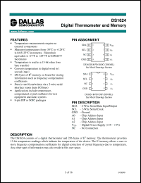 datasheet for DS1624 by Dallas Semiconductor