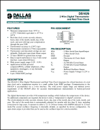 datasheet for DS1629S by Dallas Semiconductor